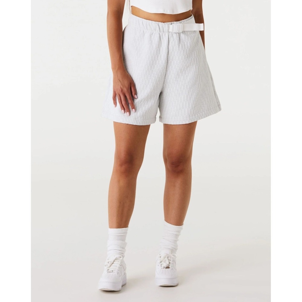 Nike Women's Tech Pack Shorts CZ9789-100 Gray Large Retail $80